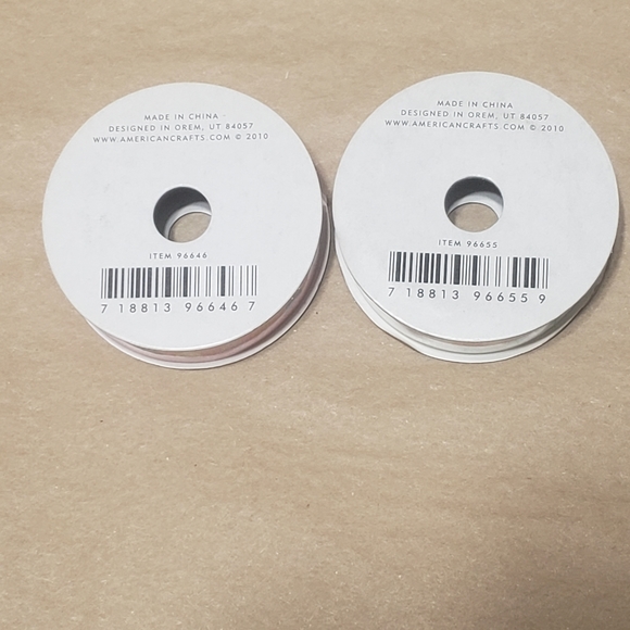 NWT American Crafts Premium Printed Ribbon Bundle Qty 6 - Picture 9 of 15